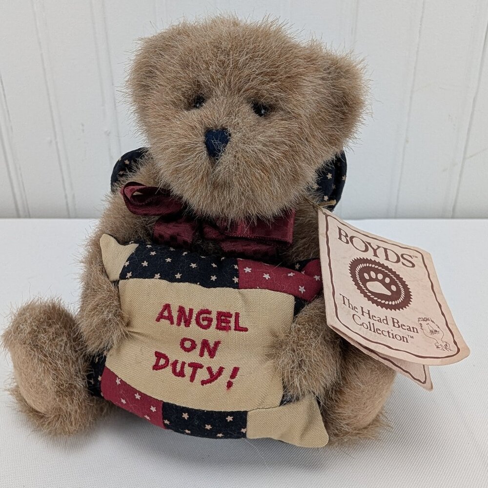 Boyds Bears Angela Keepsafe Angel On Duty Plush 8" Jointed Stuffed Animal 903031